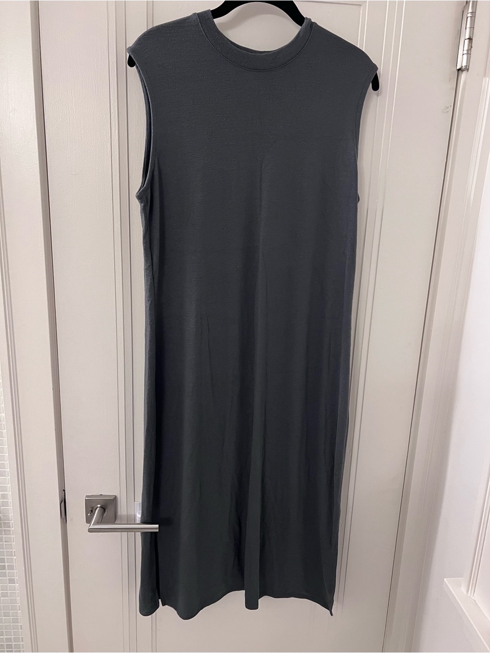 Prologue Sleeveless Dark Gray Knit Midi Dress